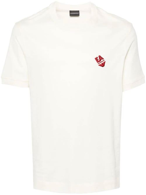 Vanilla white cotton t-shirt Emporio Armani | 3D1TN31JOCZ0158